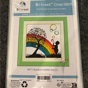 Bilrost Rainbow Bubble Boy Cross Stitch Kit #R075 New